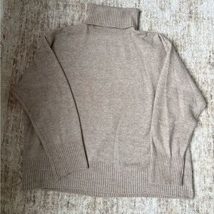 Cozy Tan Turtleneck Sweater